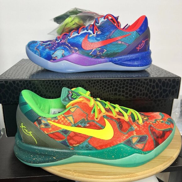 Nike Multicolor Sneakers with Red and Green Accents - Picture 1 of 4